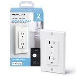 Smart In-Wall Outlet with Wi-Fi & Voice Control