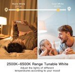 TREATLIFE Smart LED Light Bulbs 4-Pack, Dimmable