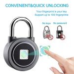 Bluetooth Fingerprint Padlock - Keyless and Water Resistant