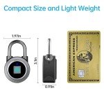 Bluetooth Fingerprint Padlock - Keyless and Water Resistant