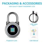 Bluetooth Fingerprint Padlock - Keyless and Water Resistant