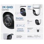 TP-Link Tapo 2K Pan/Tilt Outdoor Security Camera