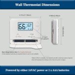 Easy-to-Use Wall Thermostat for Home Systems