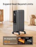 Dreo 1500W Electric Radiator Heater with Remote