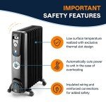 De'Longhi 1500W Oil-Filled Electric Space Heater