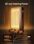 Dreo 1500W Electric Radiator Heater with Remote