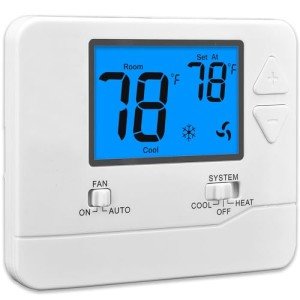 Suuwer Non-Programmable Thermostat for Single-Stage Systems