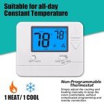 Suuwer Non-Programmable Thermostat for Single-Stage Systems