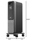 Dreo 1500W Electric Radiator Heater with Remote