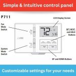 Lux Pro P711 7-Day Programmable Home Thermostat