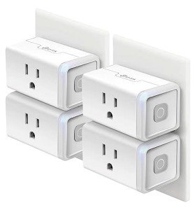 Kasa Smart Plug HS103P4 - 4-Pack Wi-Fi Outlet