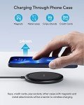 COKOEYE Wireless Charger, 15W Max Fast Wireless Charging Pad 2-Pack Compatible with iPhone16/16Plus/16Pro /16ProMax/iPhone15/15Pro/15Plus/14/13/12/Samsung S24 /S24Ultra/S23Ultra/S22/S21,AirPods Pro 2