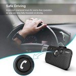SUNITEC Wireless Bluetooth Car Speaker with Visor Clip