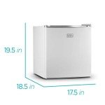 BLACK+DECKER 1.7 Cu Ft Mini Fridge with Freezer