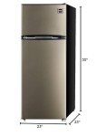 RCA 7.5 cu ft Stainless Steel Apartment Refrigerator