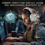 Gtheos 2.4GHz Wireless Gaming Headset - Camo