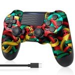 MOOGOLE Wireless PS4 Controller with USB C Cable