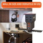Headphone Stand with USB & Type C Charging Ports
