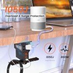 Headphone Stand with USB & Type C Charging Ports