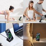 Samsung Wireless Charger, 15W Fast Charging Stand for Samsung Galaxy S24 Ultra S24+ S24 S23 FE S22 S21 S20 S10, Android Phone Wireless Charger Stand for Pixel 9 Pro XL Fold 8a 7 Pro, iPhone 16 15 14