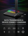 RGB Headphone Stand with USB-C Charging Ports