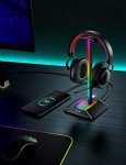 RGB Headphone Stand with USB-C Charging Ports
