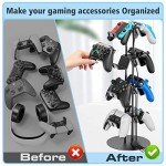 Kytok 4-Tier Controller Stand with Cable Organizer