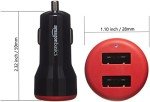 Amazon Basics 24W Dual USB-A Car Charger