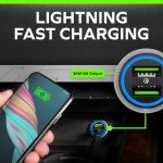 Portable Dual USB Car Charger with Fast Charging