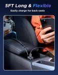 60W USB C Fast Car Charger with Coiled Cable