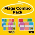 Post-it Flags Combo Pack with Assorted Colors