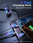 60W USB C Fast Car Charger with Coiled Cable