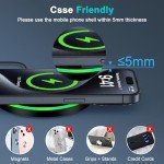 Wireless Charger Android Phone Fast Charging Pad Compatible for Motorola Edge/G Stylus 5G/G Power 2024,15W Wireless Charger Station with QC 3.0 Charger for Samsung Galaxy S24 Ultra/S23/S22/S21/S20/S10