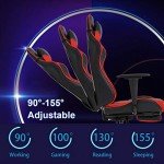 Ergonomic Gaming Chair with Footrest and Lumbar Support