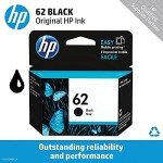 HP 62 Black Ink Cartridge for Various HP Printers