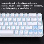 DIERYA T68SE 60% Compact Gaming Keyboard – White