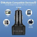 Amiss 6-Port Fast Car Charger Adapter - Black