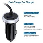 Fast USB C Car Charger with 3ft Cable