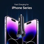 Syncwire 4.8A Car Charger with Built-in Lightning Cable