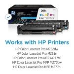 HP 201X High-Yield Toner Cartridges 3-Pack