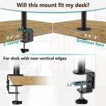 WALI Extra Tall Dual LCD Monitor Desk Mount
