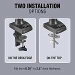 Full Motion Swivel Monitor Desk Mount for 17"-35