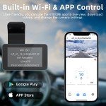 2K WiFi Dash Cam with Front and Rear Cameras