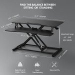 FITUEYES Adjustable Standing Desk Converter for Dual Monitors