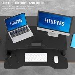 FITUEYES Adjustable Standing Desk Converter for Dual Monitors