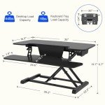 FLEXISPOT 36" Electric Standing Desk Converter