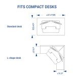 FLEXISPOT 36" Electric Standing Desk Converter
