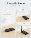 JOYFAR 10000mAh Portable Charger with Built-in Cable