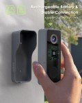 MUBVIEW 2K HD Wireless Doorbell Camera with Chime