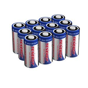 Tenergy 3V CR123A Lithium Batteries - 12 Pack